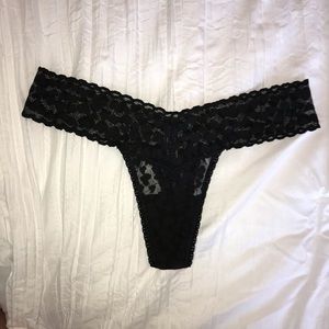 Victoria’s Secret Black Lace Panties - OS